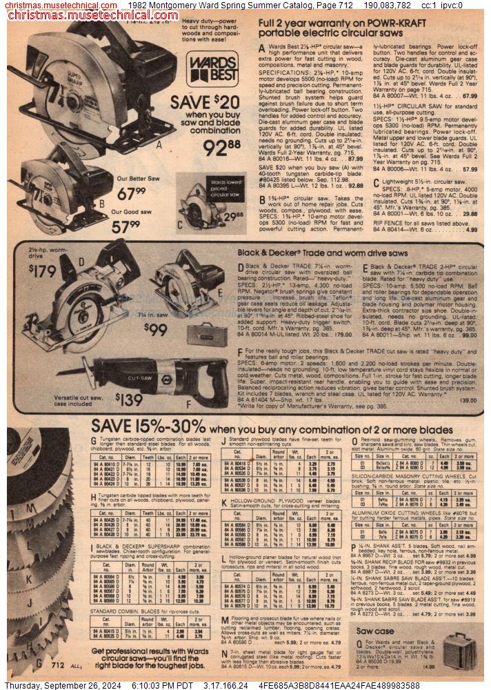 1982 Montgomery Ward Spring Summer Catalog, Page 712