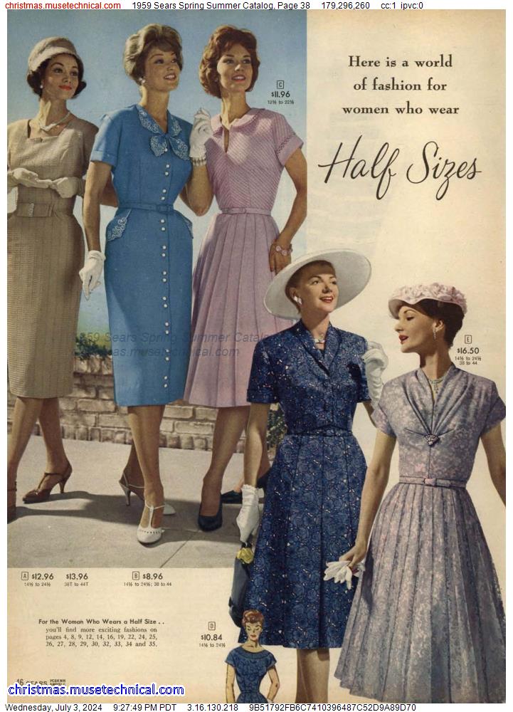 1959 Sears Spring Summer Catalog, Page 38