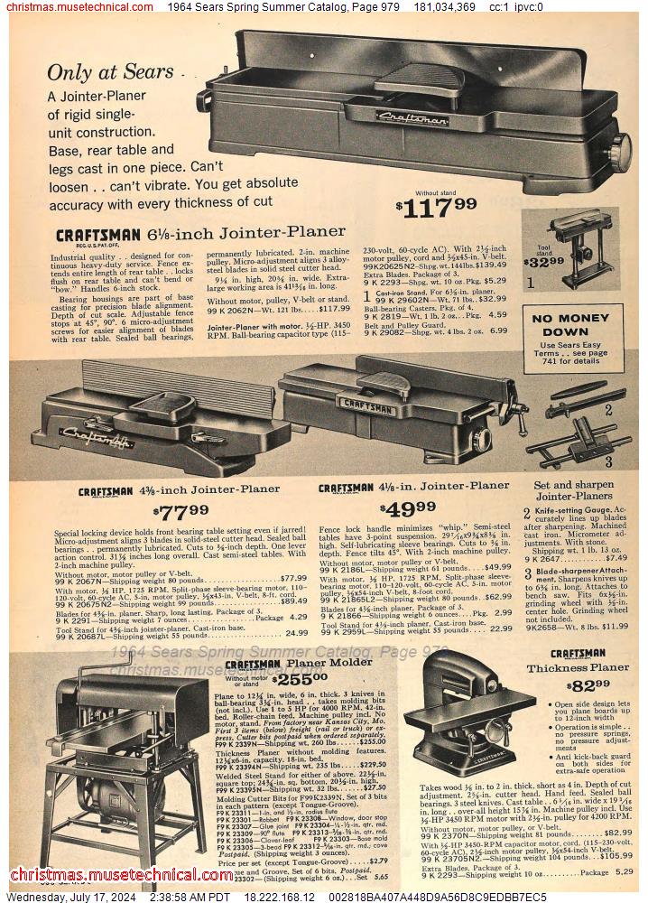 1964 Sears Spring Summer Catalog, Page 979