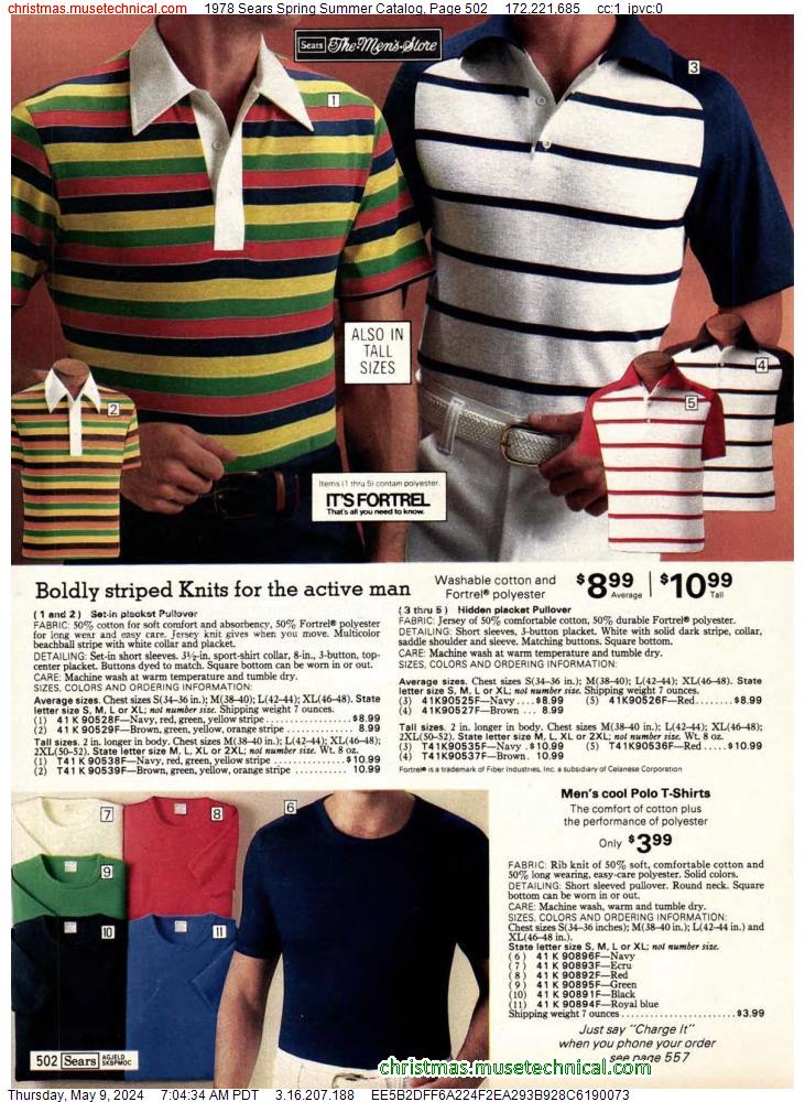 1978 Sears Spring Summer Catalog, Page 502