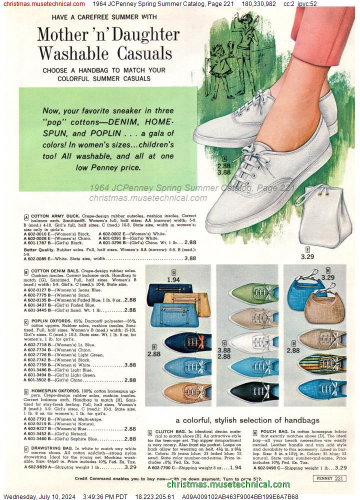 1964 JCPenney Spring Summer Catalog, Page 221