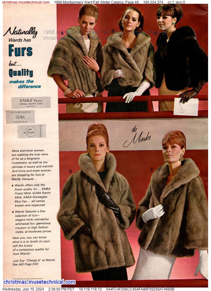 1966 Montgomery Ward Fall Winter Catalog, Page 48
