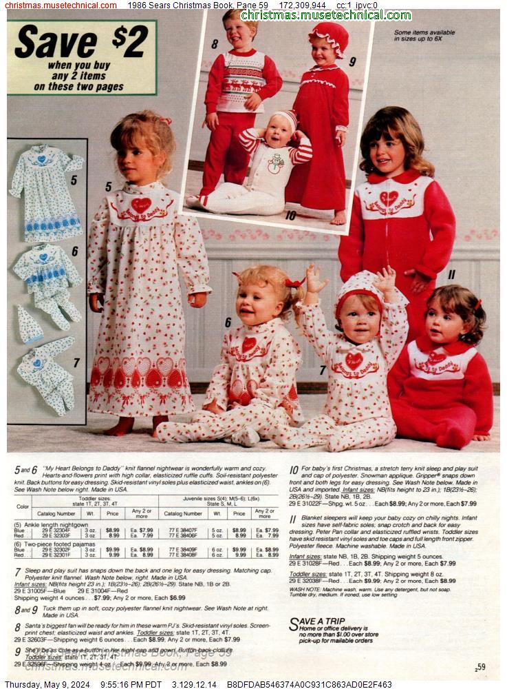 1986 Sears Christmas Book, Page 59