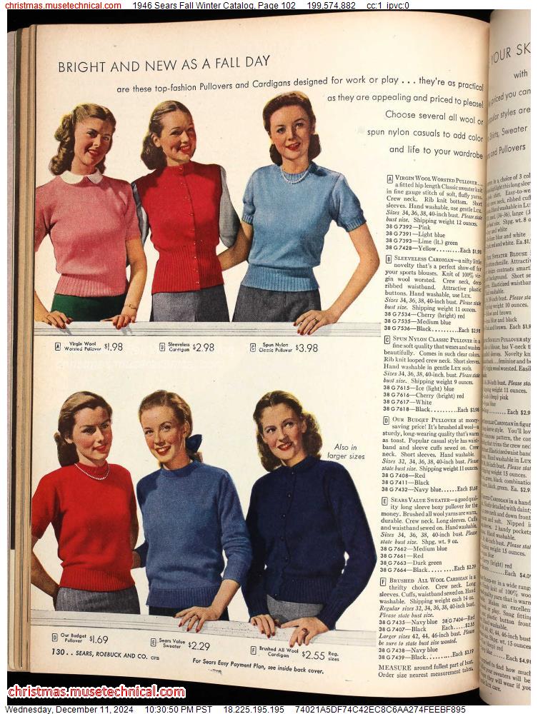 1946 Sears Fall Winter Catalog, Page 102