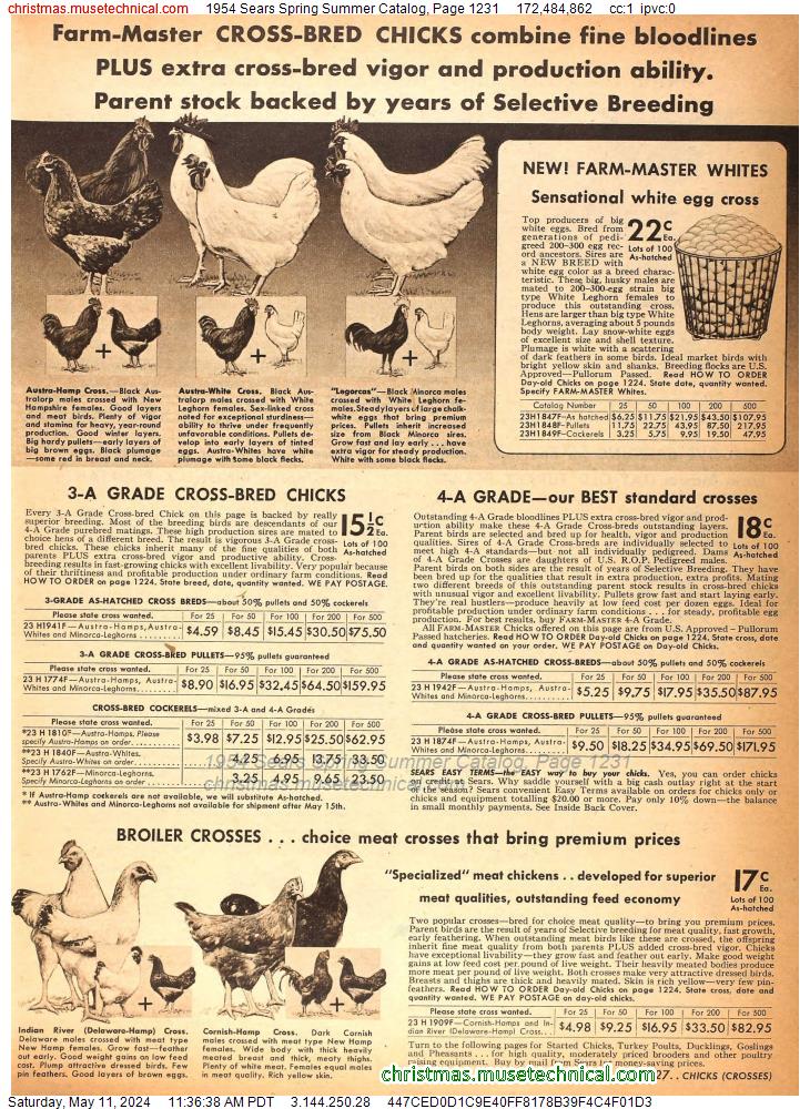 1954 Sears Spring Summer Catalog, Page 1231