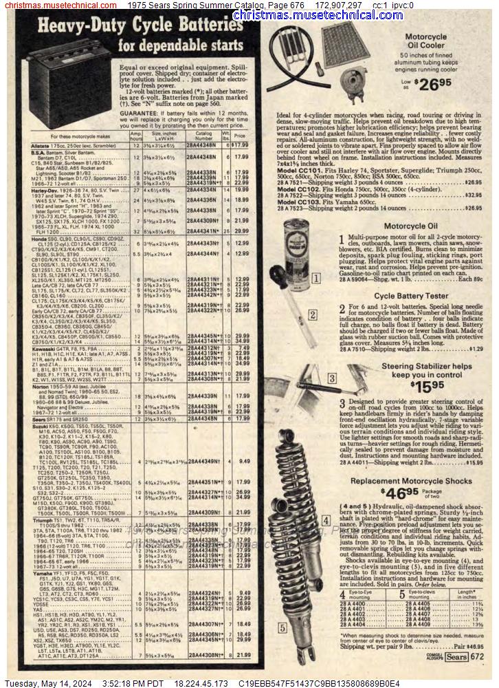 1975 Sears Spring Summer Catalog, Page 676