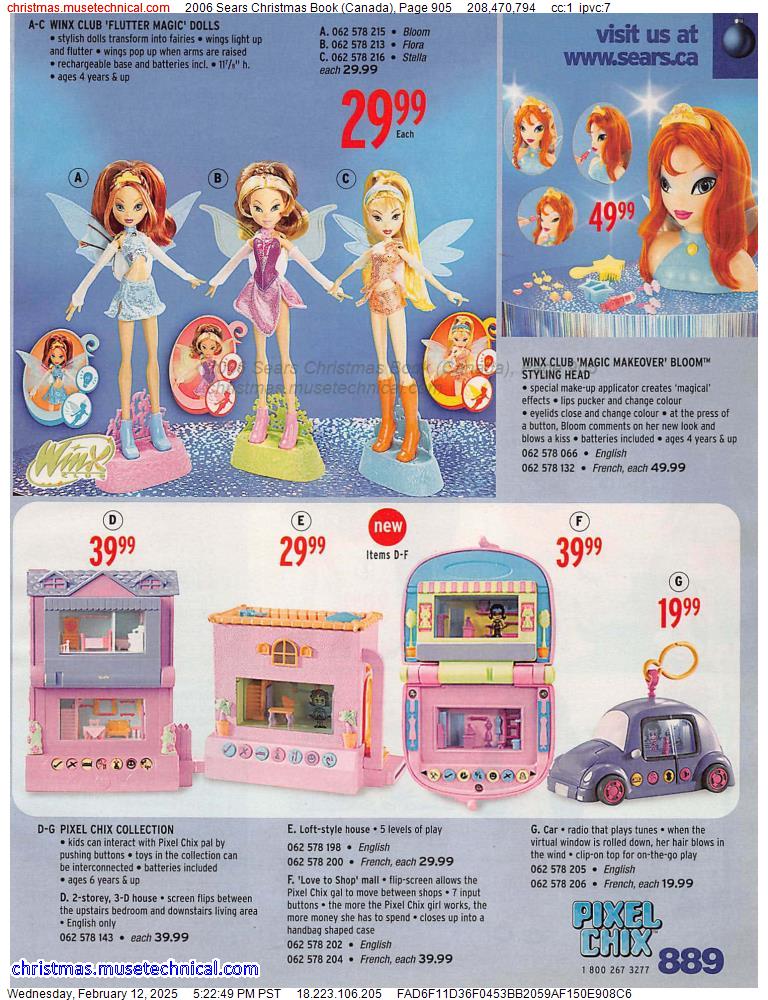 2006 Sears Christmas Book (Canada), Page 905