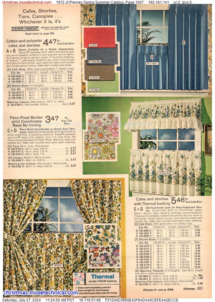 1972 JCPenney Spring Summer Catalog, Page 1007
