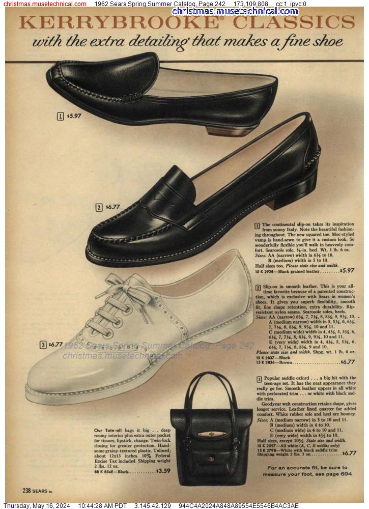 1962 Sears Spring Summer Catalog, Page 242