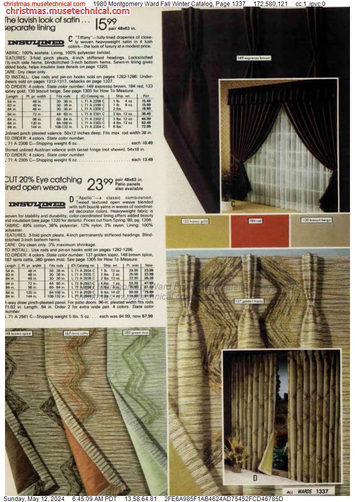 1980 Montgomery Ward Fall Winter Catalog, Page 1337