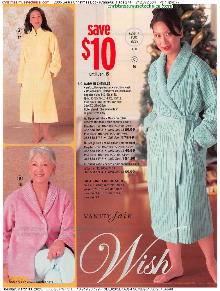 2005 Sears Christmas Book (Canada), Page 274