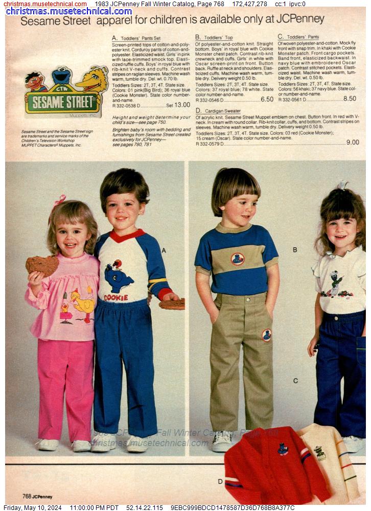 1983 JCPenney Fall Winter Catalog, Page 768
