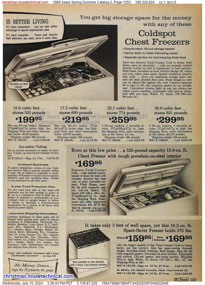 1968 Sears Spring Summer Catalog 2, Page 1253