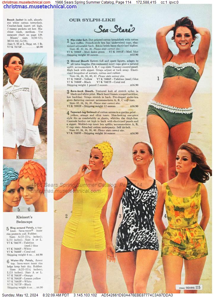 1966 Sears Spring Summer Catalog, Page 114