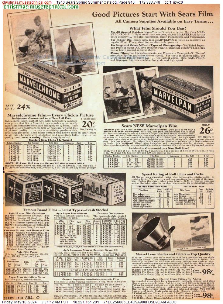 1940 Sears Spring Summer Catalog, Page 940