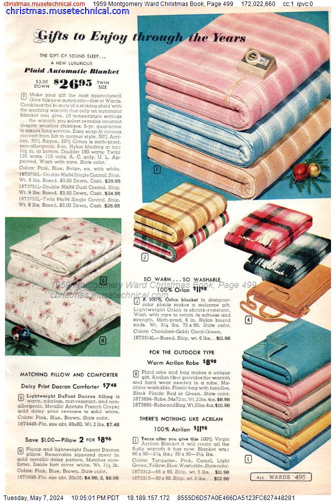 1959 Montgomery Ward Christmas Book, Page 499