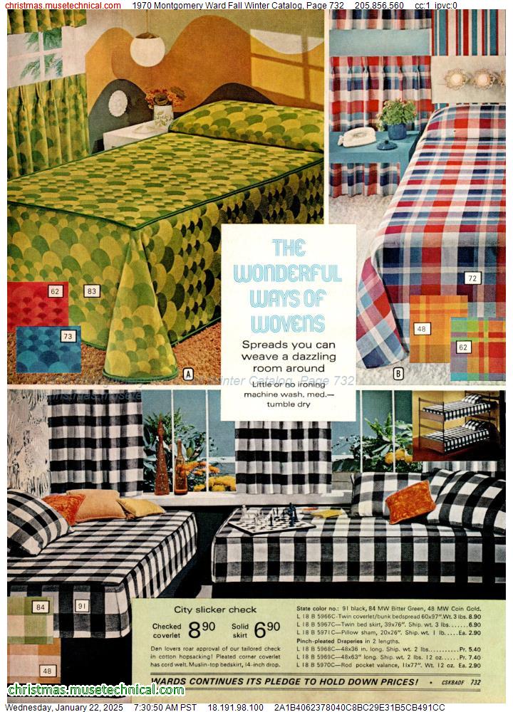 1970 Montgomery Ward Fall Winter Catalog, Page 732