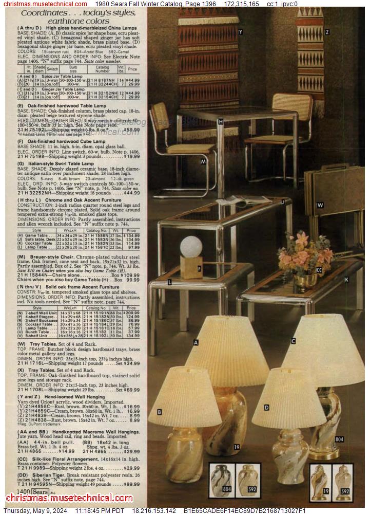 1980 Sears Fall Winter Catalog, Page 1396