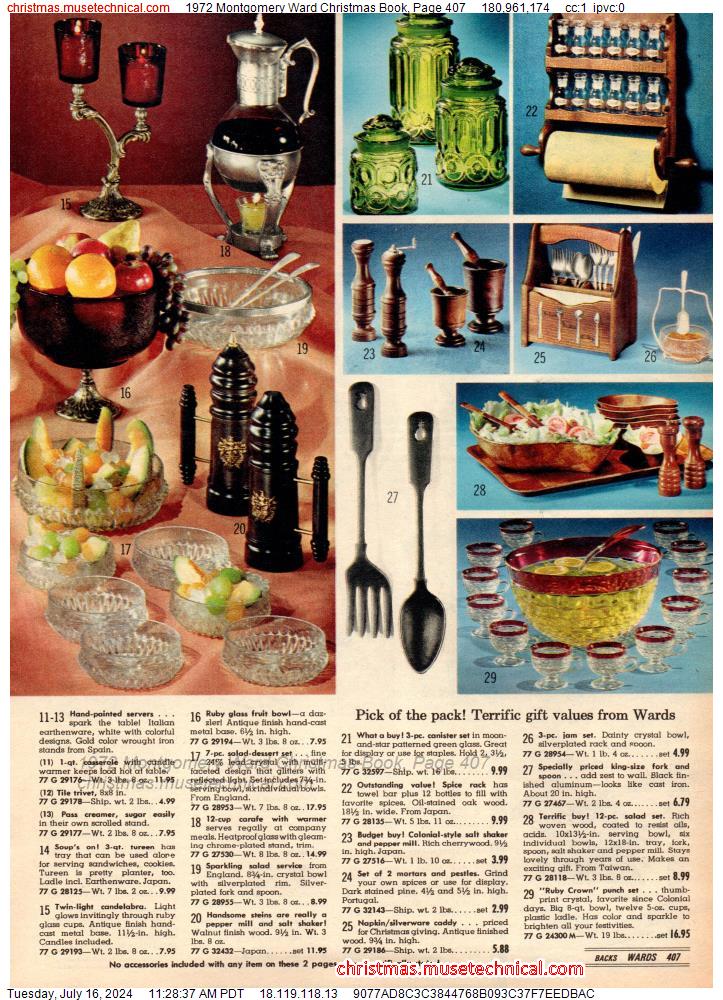1972 Montgomery Ward Christmas Book, Page 407