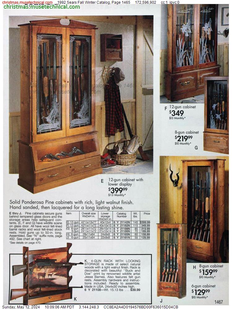 1992 Sears Fall Winter Catalog, Page 1465