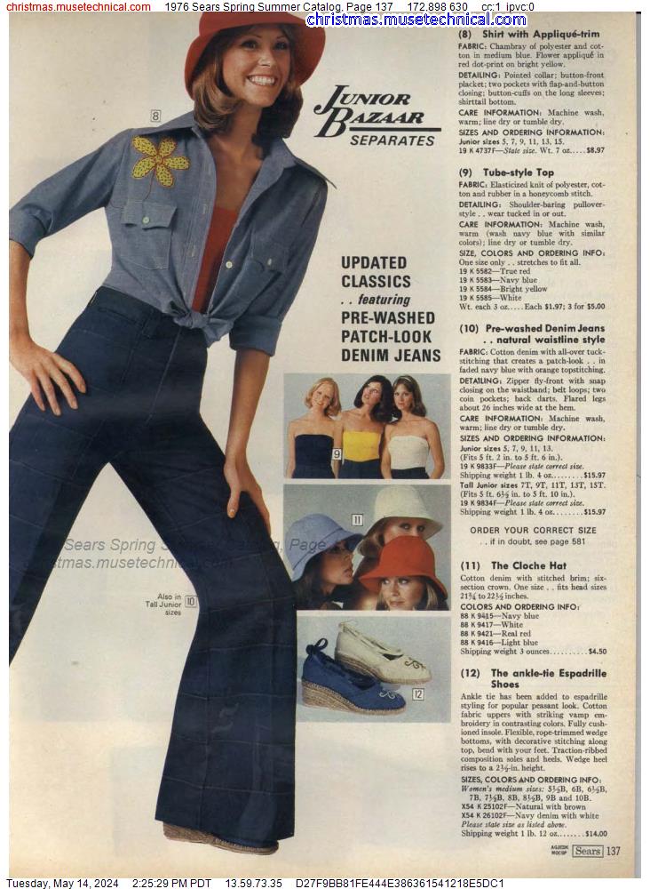 1976 Sears Spring Summer Catalog, Page 137