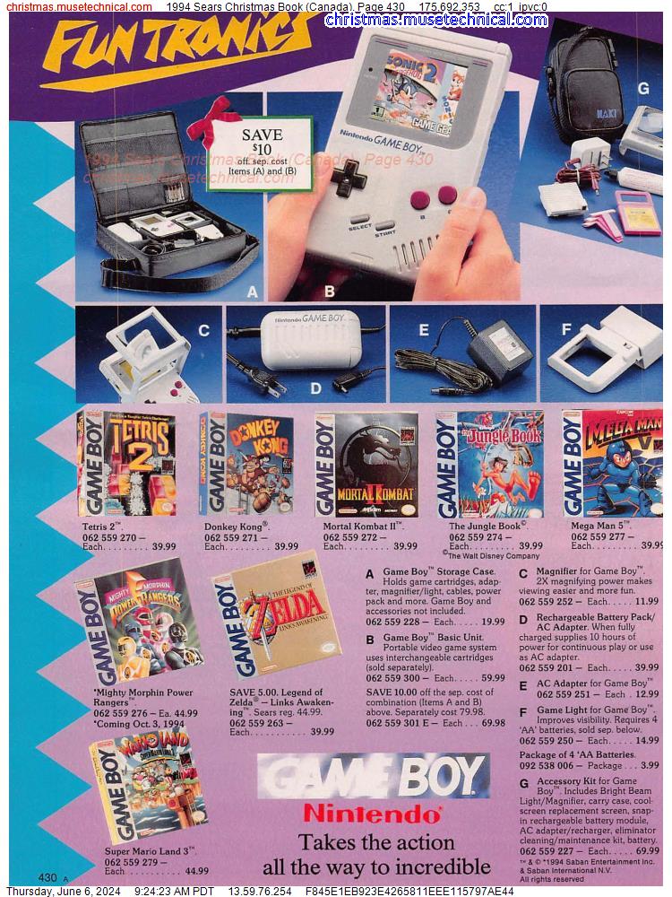 1994 Sears Christmas Book (Canada), Page 430
