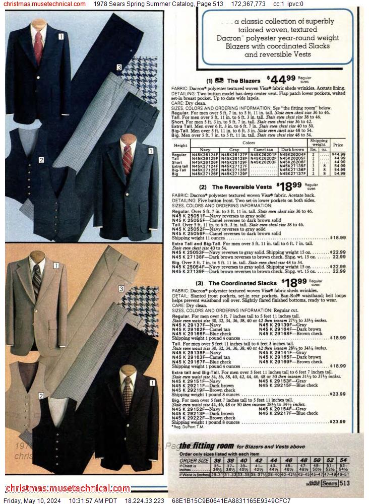 1978 Sears Spring Summer Catalog, Page 513