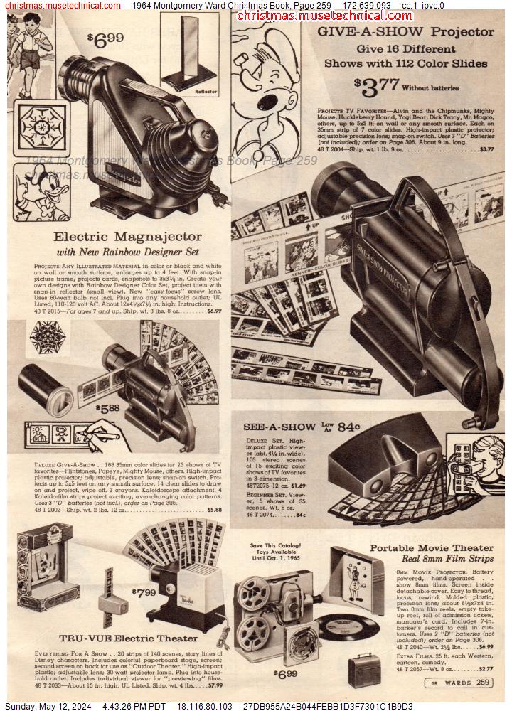 1964 Montgomery Ward Christmas Book, Page 259