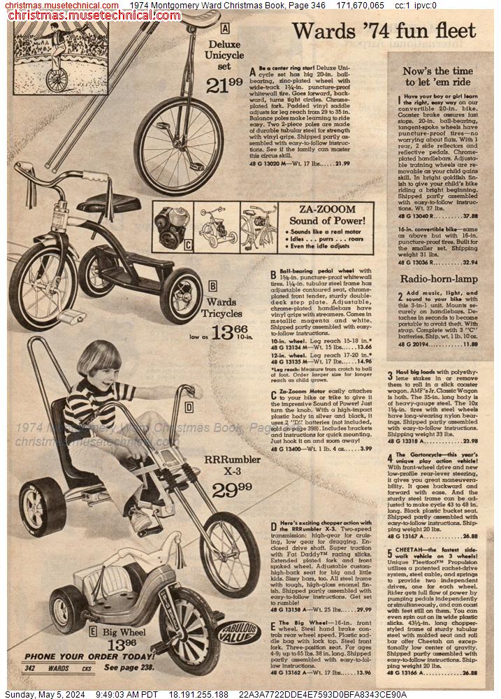 1974 Montgomery Ward Christmas Book, Page 346