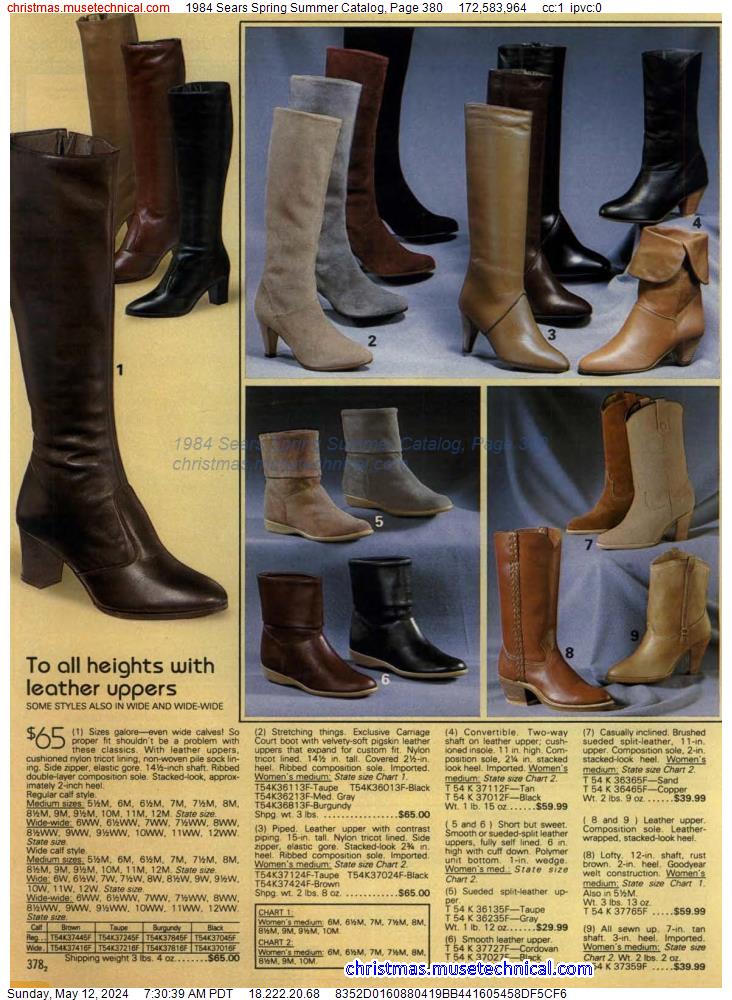 1984 Sears Spring Summer Catalog, Page 380