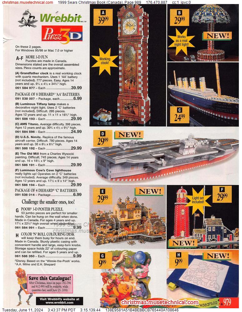 1999 Sears Christmas Book (Canada), Page 989