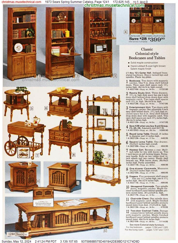 1973 Sears Spring Summer Catalog, Page 1241