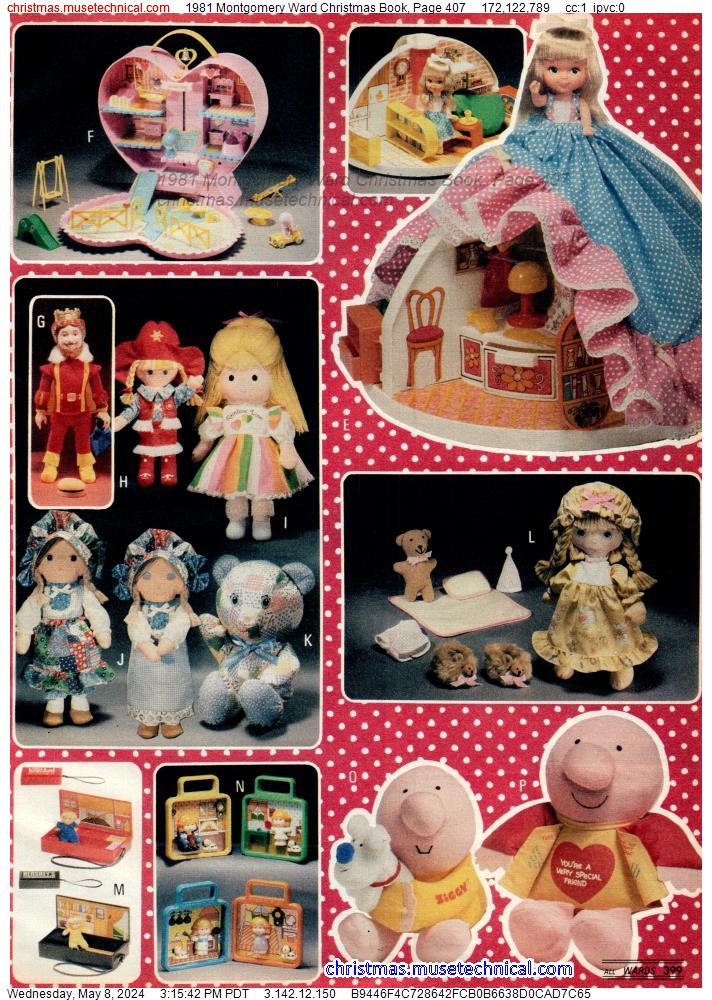1981 Montgomery Ward Christmas Book, Page 407