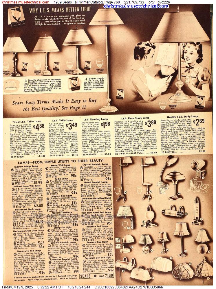 1939 Sears Fall Winter Catalog, Page 760