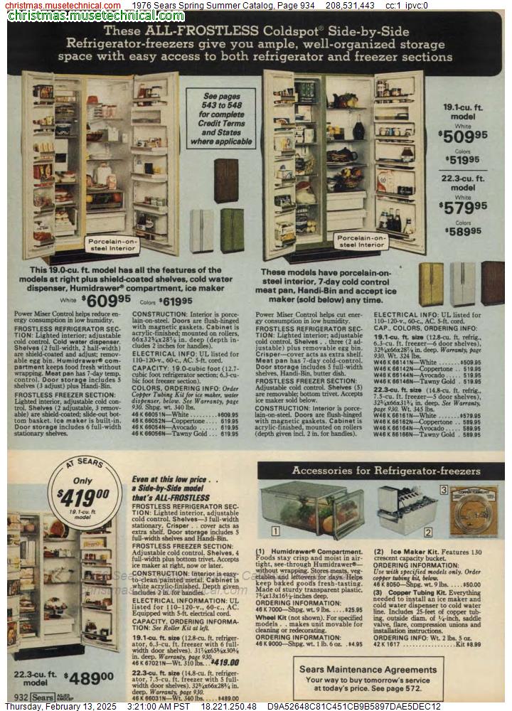 1976 Sears Spring Summer Catalog, Page 934