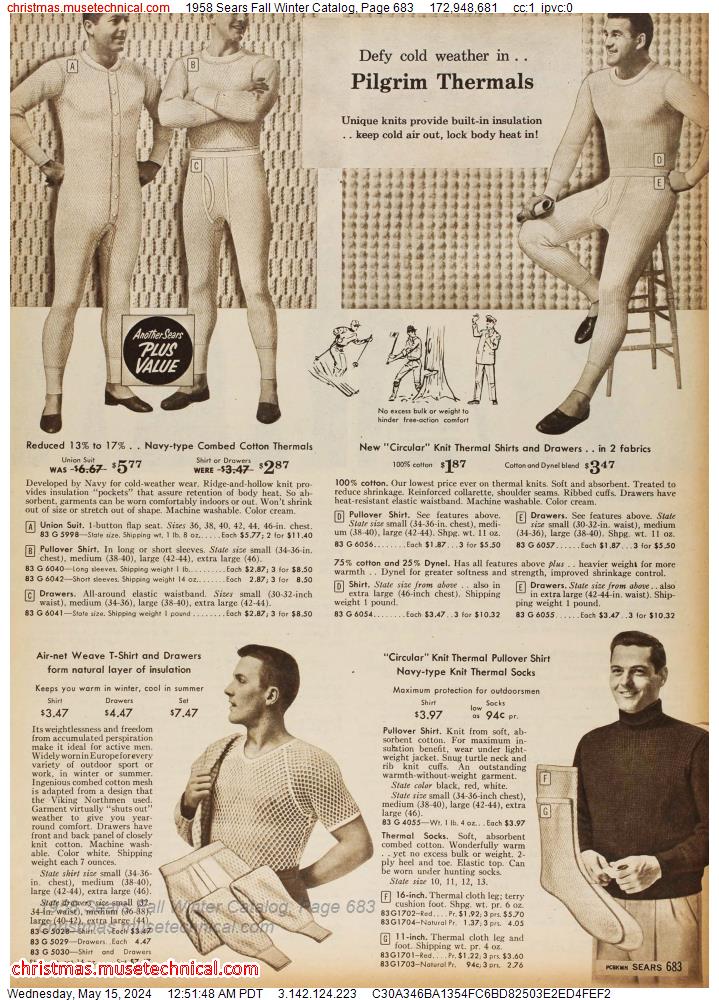 1958 Sears Fall Winter Catalog, Page 683