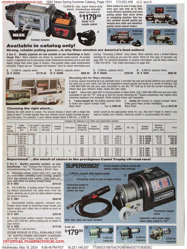 1993 Sears Spring Summer Catalog, Page 1321