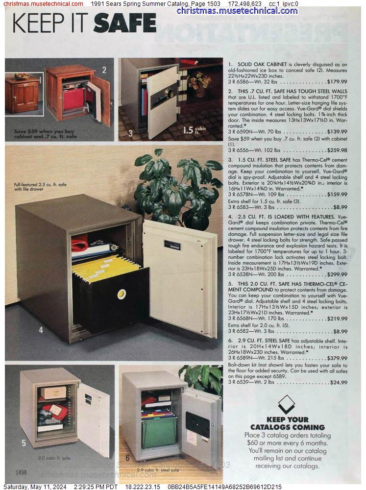 1991 Sears Spring Summer Catalog, Page 1503