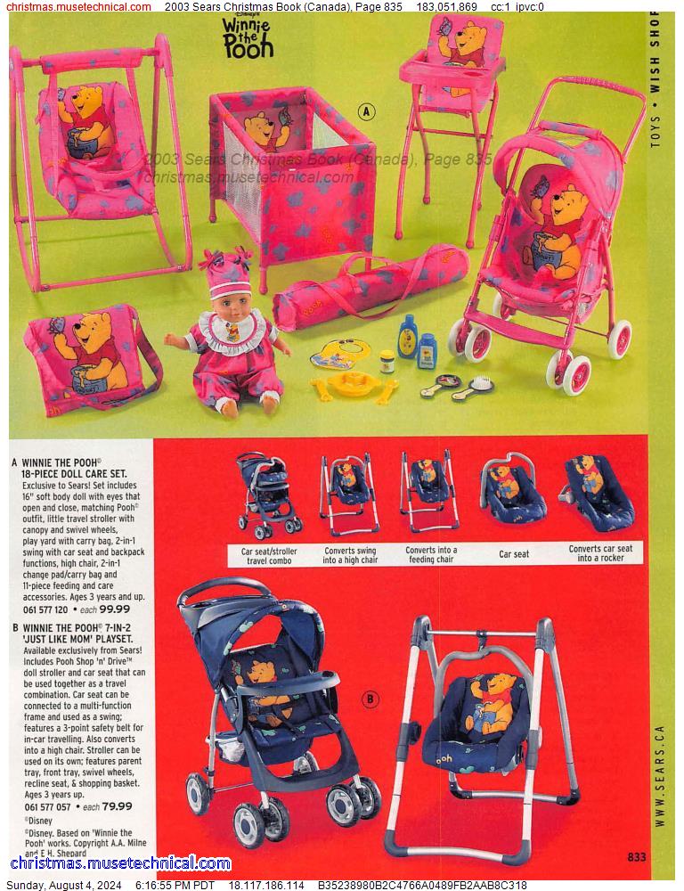 2003 Sears Christmas Book (Canada), Page 835