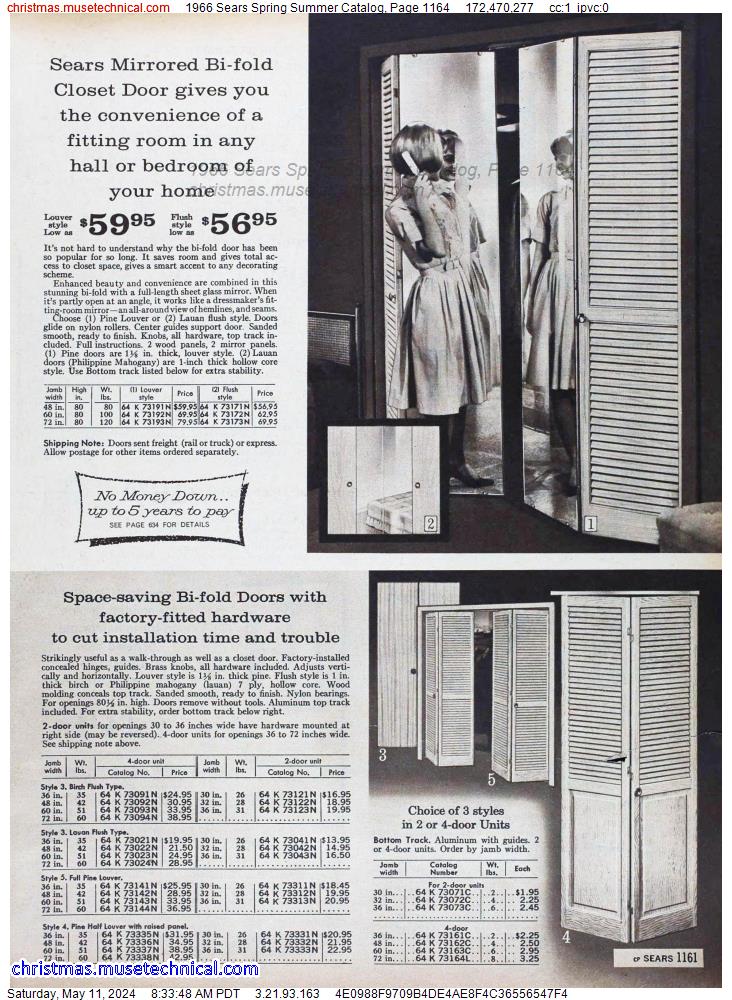 1966 Sears Spring Summer Catalog, Page 1164
