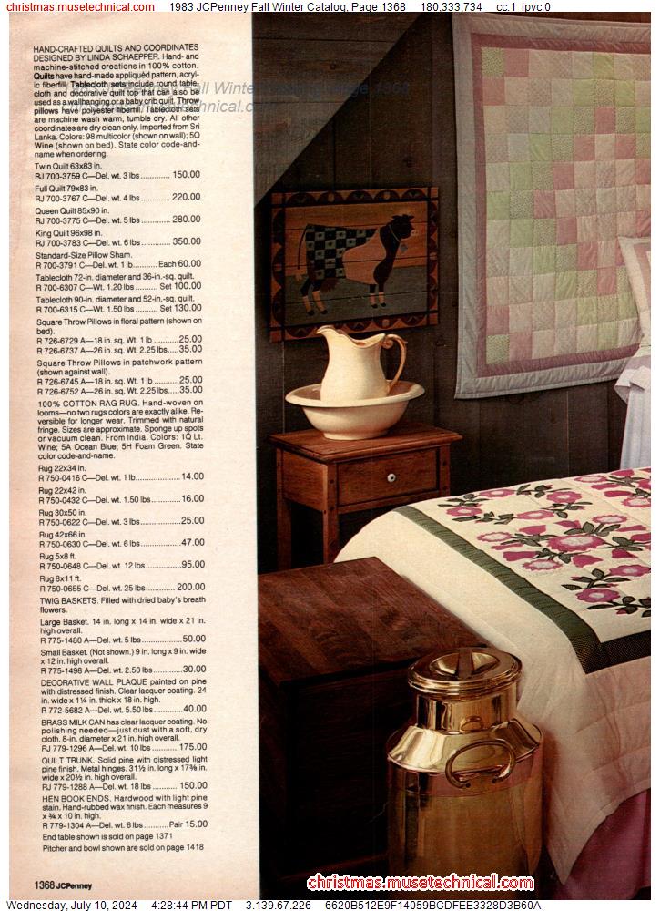 1983 JCPenney Fall Winter Catalog, Page 1368