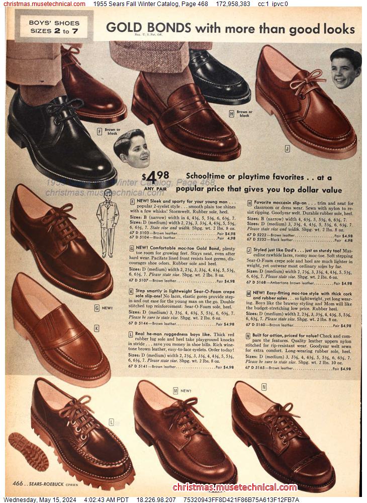 1955 Sears Fall Winter Catalog, Page 468