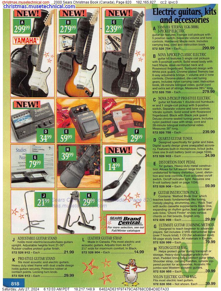2000 Sears Christmas Book (Canada), Page 820