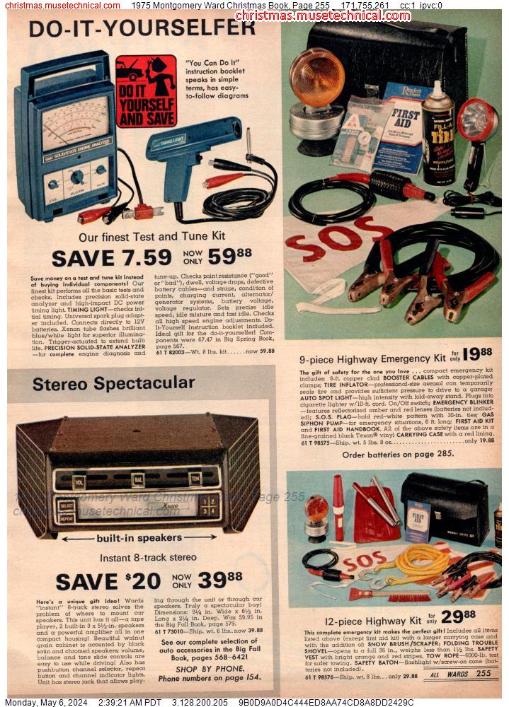 1975 Montgomery Ward Christmas Book, Page 255