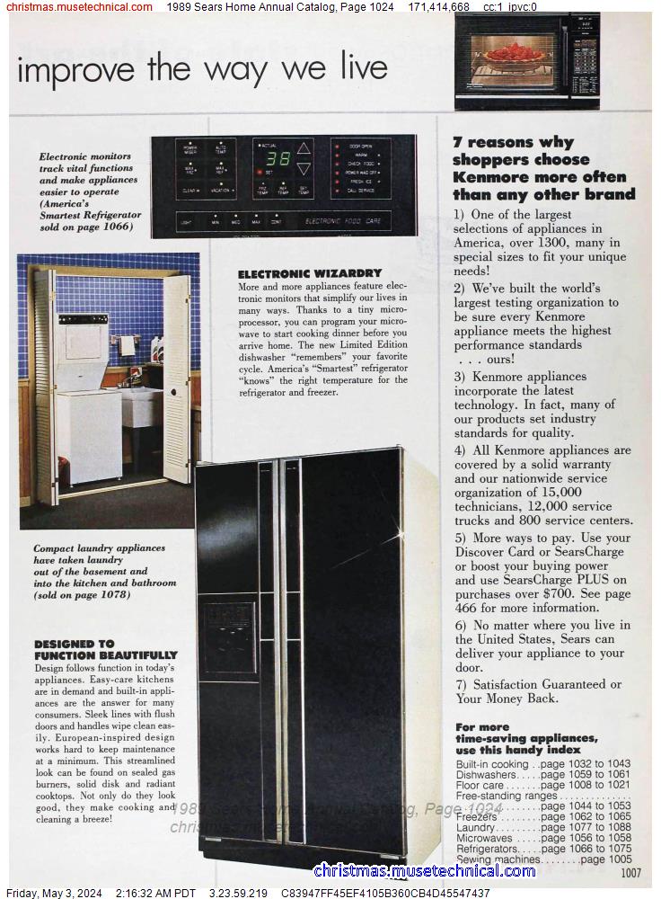 1989 Sears Home Annual Catalog, Page 1024
