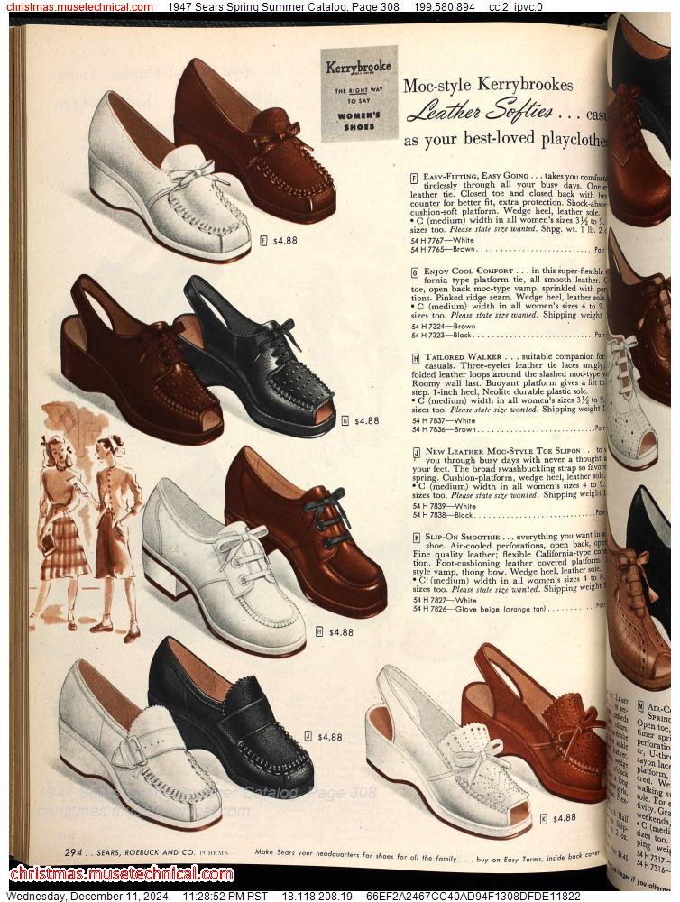 1947 Sears Spring Summer Catalog, Page 308