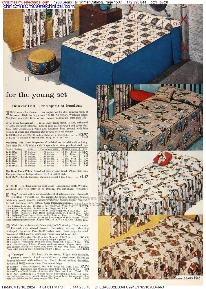 1960 Sears Fall Winter Catalog, Page 1537