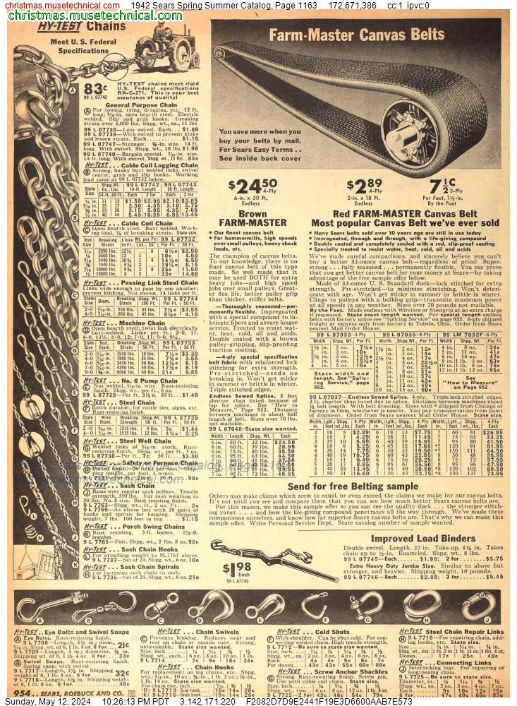 1942 Sears Spring Summer Catalog, Page 1163