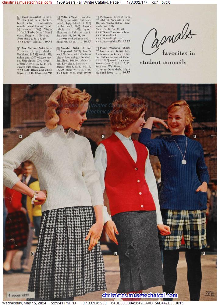 1959 Sears Fall Winter Catalog, Page 4