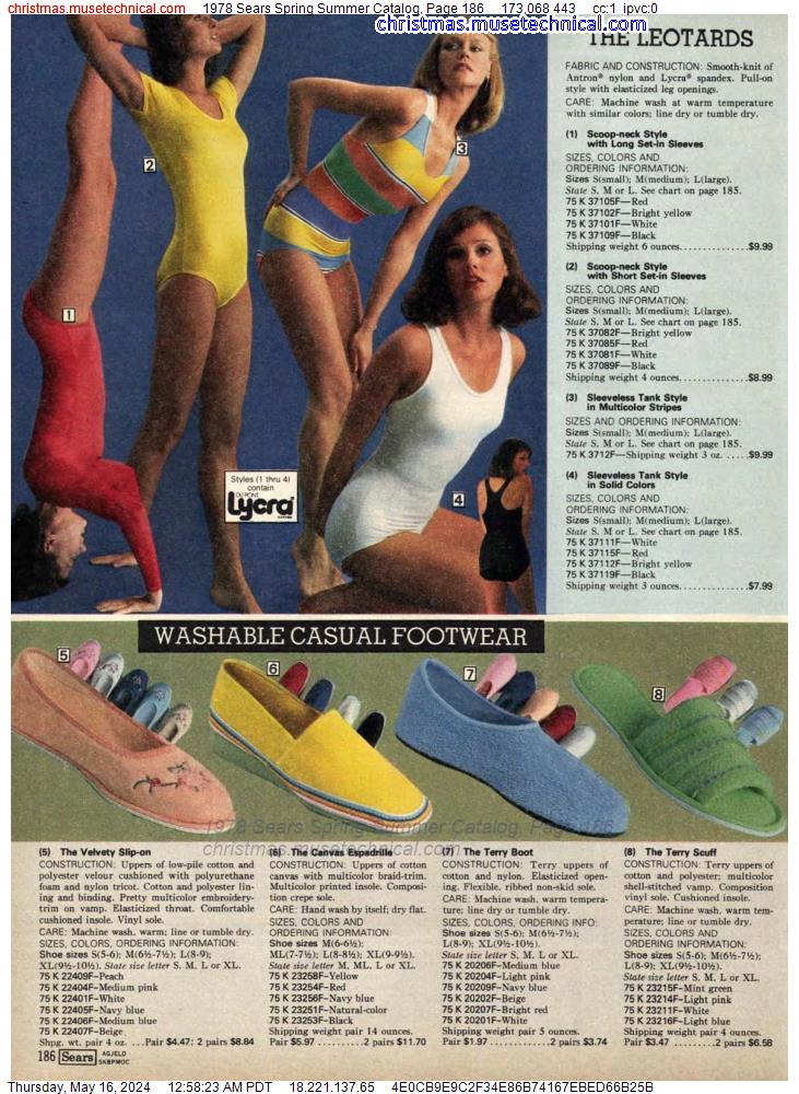 1978 Sears Spring Summer Catalog, Page 186